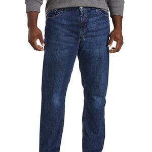 LEVI'S 541 Athletic Fit Stretch Jeans 37 x 32 Hawthorne Shocking